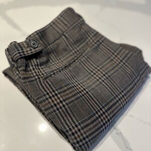H&M Plaid Dress Pants - Black and Brown